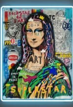 Ice Blue Drip Around Mona