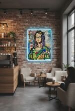 Ice Blue Drip Around Mona - Image 2