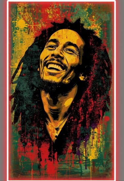 Untitled design (7) One Love in Red Neon - Image 1